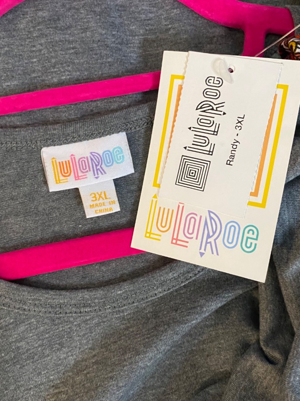 2 Lularoe Randy Shirts, 3XL - Picture 4 of 6